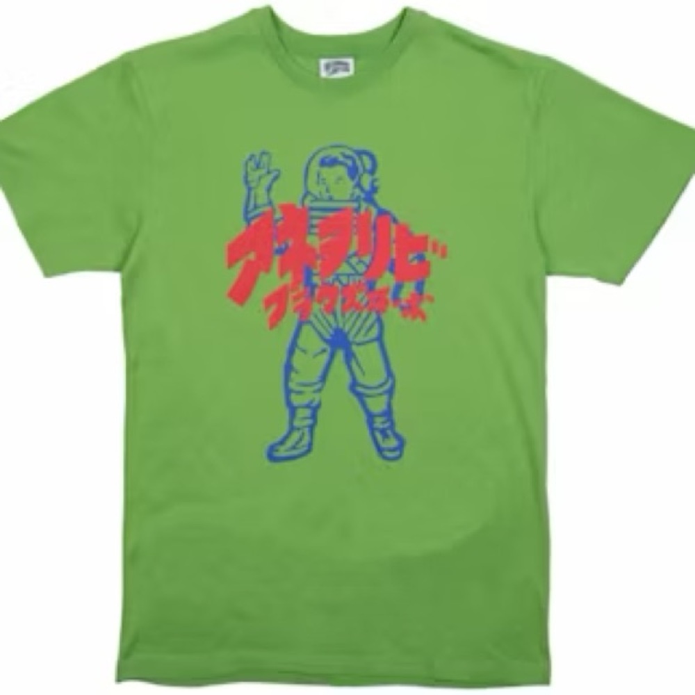 NEW Never Worn OG Billionaire Boys Club Japan Astro Lime Graphic Tee XL - Picture 2 of 2